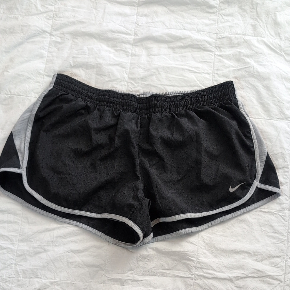 Nike Black Athletic Shorts with Signature Swoosh